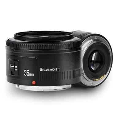 Imagem de Lente grande-angular YONGNUO 35 mm f/2.0 para montagem Canon EF, lente Prime ef de 35 mm de foco automático para lente Canon Prime leve com foco de 0,25 m