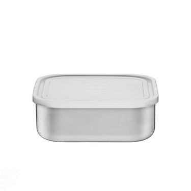 Imagem de Pote Tramontina Freezinox Em Aço Inox Quadrado Com Tampa Plástica 19 Cm 2,1 L Tramontina