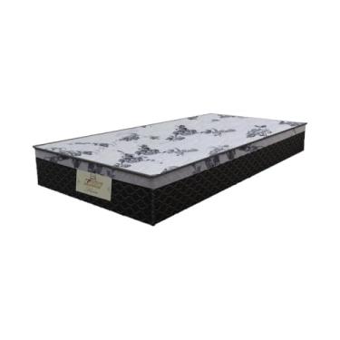 Imagem de Colchão Solteiro Molas Ensacadas Espuma D20 Gazin Flora 88x188x22cm Preto/branco