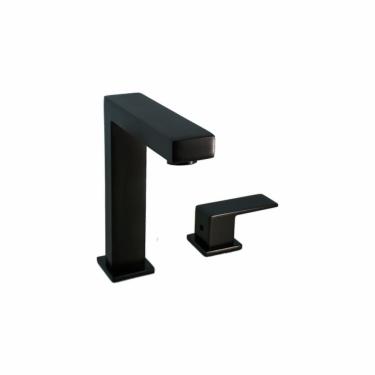Imagem de Torneira De Pia Para Banheiro Com Registro - Preto Fosco - Color Flaunt