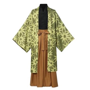 Imagem de COSDREAMER Conjunto de calça unissex masculino e feminino, quimono, gueixa, japonês, Yukata, E, GG