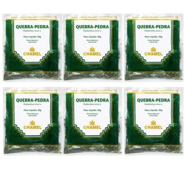 Imagem de Chá Quebra Pedra Natural Kit 6 Pacotes 30g Cada Chamel