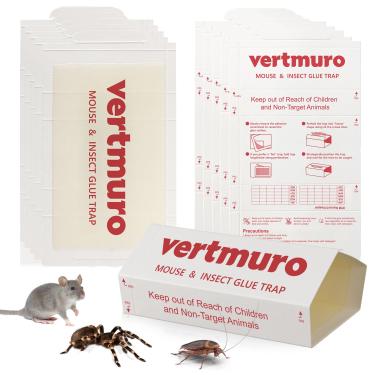 Imagem de vertmuro Armadilhas De Cola Para Ratos Vertmuro, Pacote Com 36 Adesivas Aroma E Pragas, Placas Internas Dobráveis A Granel, Não Tóxicas, Roedores Insetos, Controle Fácil Usar, Vermelho