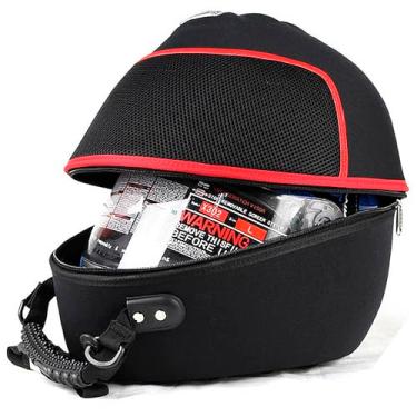 Imagem de Bolsa Case para Capacete de Moto (Vermelho)