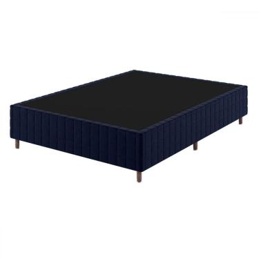 Imagem de Base Cama Box Casal Lunare Turkey Azul - Vian