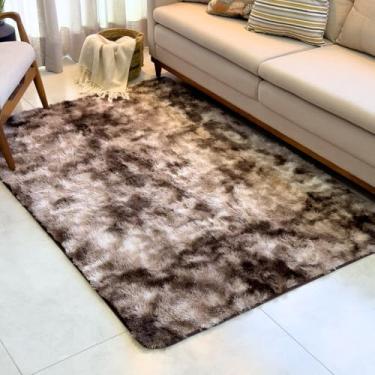 Imagem de Tapete Sala Peludo Felpudo Super Macio 2,00 X 1,50 Mt Quarto (Marrom Mescla)