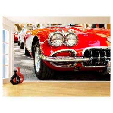 Imagem de Papel De Parede 3D Carro Antigo Hot Rod Custom 3,5M Cxr89 - Você Decor