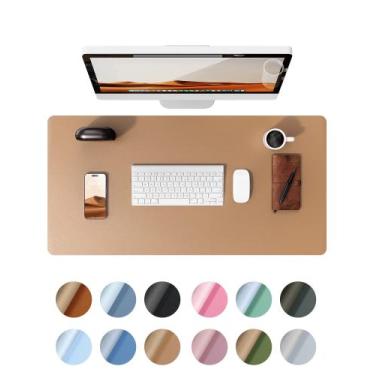 Imagem de Almofada de mesa Ysagi Protetor de couro impermeável 90x45cm cáqui