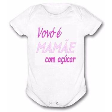 Imagem de Body Bebe Frases Vovó Roupa De Bebe Frase Vovó - VIDAPE, Branco, P