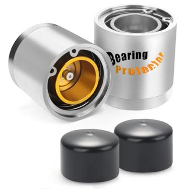 Imagem de JINGTAO88 Protetores de rolamento de 5 cm, protetor de rolamento de roda compatível com a maioria dos eixos de 2000 ou 1,587 kg para barcos, trailers, snowmobile, ATV e trilhos utilitários, evita