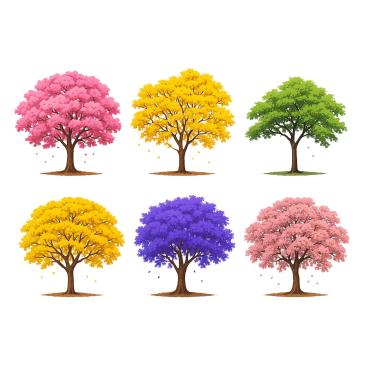 Imagem de Kit 150 Sementes De Ipês e Jacarandá roxo 6 especies