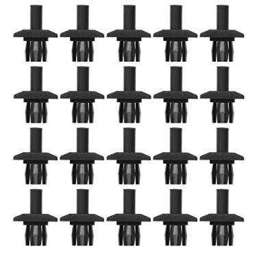 Imagem de ECSiNG 20 peças de reposição de clipe de acabamento da grade dianteira do carro 171853695A compatível com VW Golf 1974-1993 Transporter T25 1984-1992 MK1 Clipes de fixação de acabamento de grade