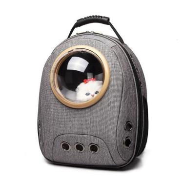 Imagem de Mochila Pet Astronauta Visão Panorâmica Gato Cachorro Luxo - Ninabag