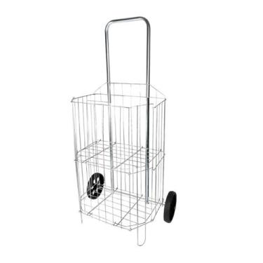 Imagem de Carrinho Feira Pop Portátil Dobrável Reforçado Compras Supermercado. -