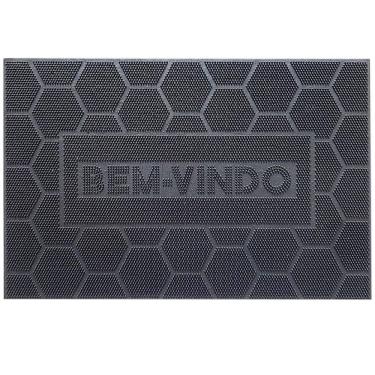 Imagem de Capacho De Borracha Tapete De Porta Entrada 60X40Cm Uzoo