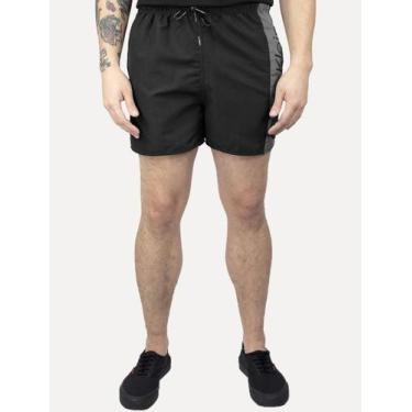 Imagem de Short Calvin Klein Swimwear D'Água Grey Vertical Preto, S/P