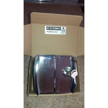 Imagem de Fechadura 3530 vv - kit 09 - cromada miolo arouca - kit 9