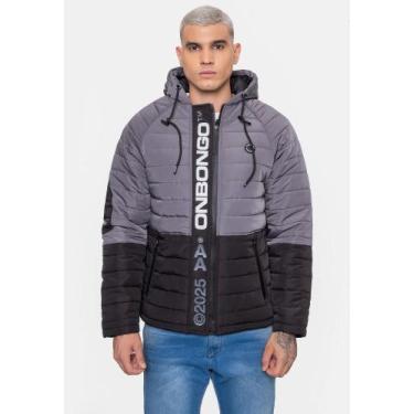 Imagem de Jaqueta Onbongo Pesada Preta Masculina Conforto Urbano, P, Preto