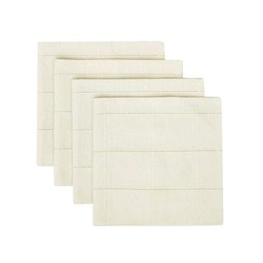 Imagem de IZOD - Guardanapos de pano, acessórios decorativos de mesa, decoração de Natal, conjunto de 4 (Chadwick Ivory, 50,8 cm x 50,8 cm)