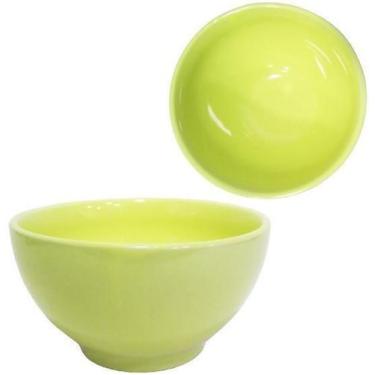 Imagem de Tigela Cumbuca De Porcelana Bowl Amarelo 500Ml - Porcelanas Hr