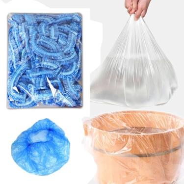 Imagem de Forros universais de pedicure para imersão de spa para pés forros descartáveis para banheira de pés forro de banheira de imersão para pés spa bacias hotel casa uso adequado para todos os pedicure spas