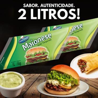 Imagem de Maionese Verde Especial Temperada 2un 1kg Sabor Original ! - Lanchero