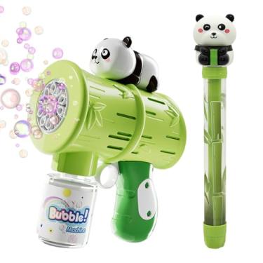 Imagem de Criador De Bolhas Infantil | Máquina De Bolhas Panda Com 2 Unidades,Brinquedos Divertidos Para Festas Infantis, Praia, Escola, Casamento, Banho, Jardim E Verão