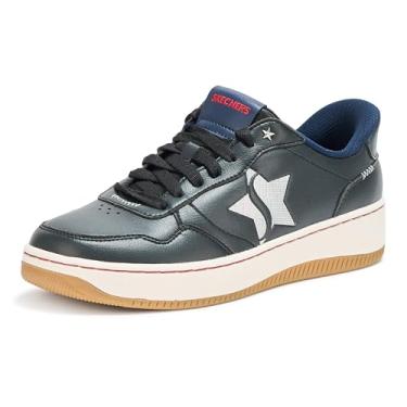 Imagem de Skechers Tênis feminino Sport Court 2.0-Studded Star Hands Free Slip-ins, Preto/Multi, 38