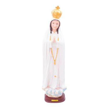 Imagem de Estátua Imagem Nossa Senhora De Fátima Resina Grande 75cm