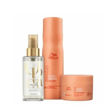 Imagem de Wella Nutri-Enrich Sh 250ml + Masc 150ml + Oleo Light 100ml - Wella pr