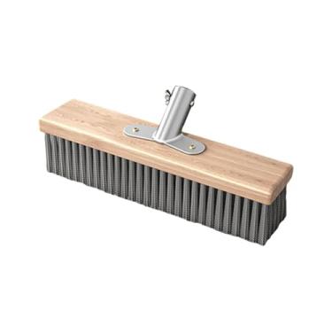 Imagem de Ｂｅｓｇａ Escova de aço para Limpeza de Pisos, Ferramenta de Limpeza Resistente, Vassoura Multifuncional, Esfregão de Piso para Garagem, Pátio, Banheiro, Degrau, 20 cm, Tamanho real