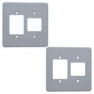 Imagem de Kit 2 Placa Espelho 4x4 2+3 Postos Silentoque 8523 Pial Cz