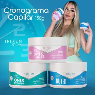Imagem de Kit Cronograma Capilar Hidratação Nutrição Restauração Tridium Cosméti