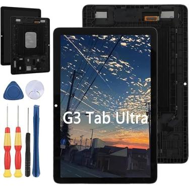 Imagem de Yuxyiony Nova tela de substituição para UMIDIGI G3 Tab Ultra LCD tela de reparo e acessórios de ferramenta de substituição (com a moldura)
