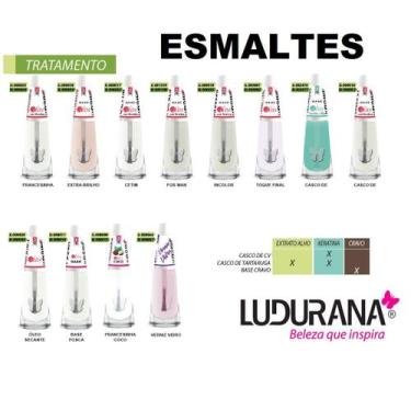 Imagem de Esmalte tratamento base 8ml - ludurana, EXTRA BRILHO