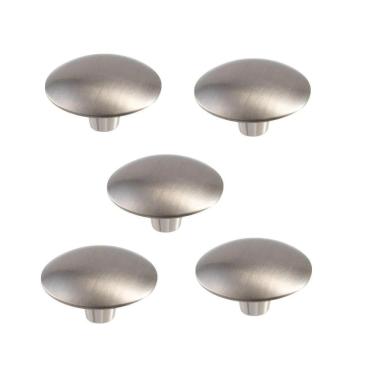Imagem de Kit 5 Puxador Orion Zen 33X20Mm Niquel Escovado Verniz