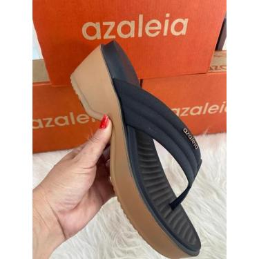 Imagem de Sandalia azaleia ana, tamanco anabela feminino 19305, Marrom pecan, 39