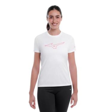 Imagem de Camiseta de Treino Mizuno Energy Stamp 2 Feminina, Branco, P