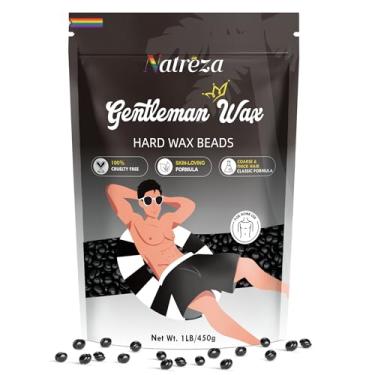 Imagem de Natreza Contas de cera para remoção de pelos, cera dura de 500 g, ideal para rosto, brasileiro, biquíni, peito, costas, corpo, braços, pernas, depilação, pérolas de cera para homens e mulheres, uso em