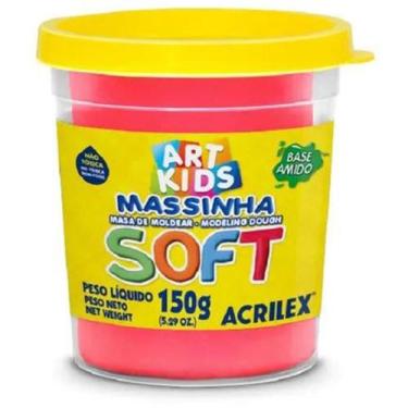 Imagem de Massa para Modelar SOFT 150G Vermelho Base Amido - Acrilex