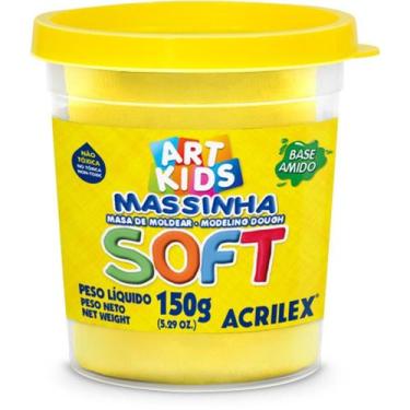 Imagem de Massinha de Modelar Soft 150g Amarelo Limão Acrilex