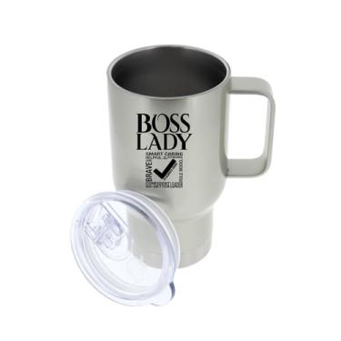 Imagem de Caneca de aço inoxidável para viagem Boss Lady com isolamento térmico - presentes para mulheres