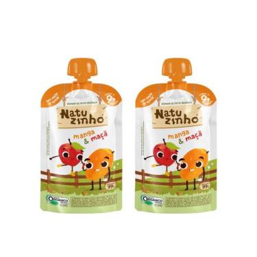 Imagem de Kit Papinha Organica Natuzinho Manga Maça Bebe 2 unidades