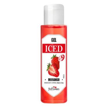 Imagem de Gel aroma iced morango 35ml - Hot Flowers