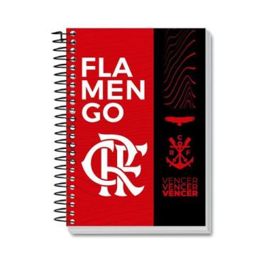 Imagem de Caderno Flamengo Espiral Capa Dura 1 Matéria 80Fs Escolar, Vencer