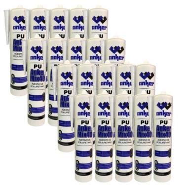 Imagem de Kit 20un Selante Pu40 Cola Adesivo Silicone Poliuretano 350g - Anker d