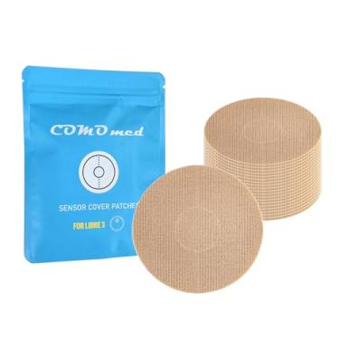 Imagem de COMOmed Patches de cobertura do sensor - adesivos à prova d'água - Fixação longa para sensor contínuo de monitor de glicose - dura 20 dias (pacote com 25) (bege, L3)