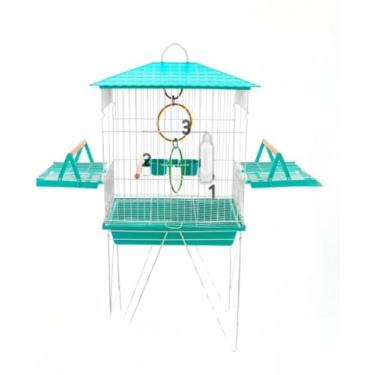 Imagem de Gaiola Viveiro Calopsita Com Bandejas Laterais C/Pé Grande AgapóRnis Aves Mansas Duplex/Triplex(TIFFANY - VIVEIRO DUPLEX)