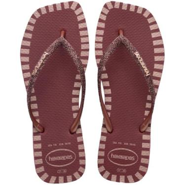 Imagem de Chinelo Havaianas Slim Square Glitter Contour