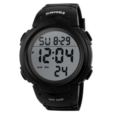 Imagem de Relógio SKMEI, tela LED para esportes digitais masculinos, militar, pr